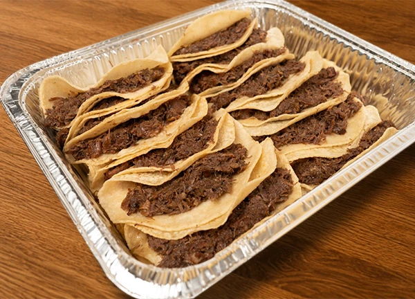 Tacos de Barbacoa Tray